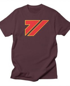 71-3 mens t-shirt in maroon DAN