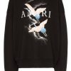Amiri crane print Black Sweatshirt DV01