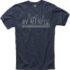 Chicago Navy Blue Skyline T-Shirt DAN