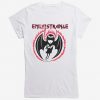 Emily The Strange Bat Wings Girls White T-Shirt DV01