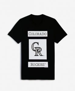 Express Colorado Rockies Mlb Crew Neck Graphic T-Shirt DAN