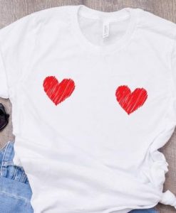 Heart Boob T-Shirt EM01