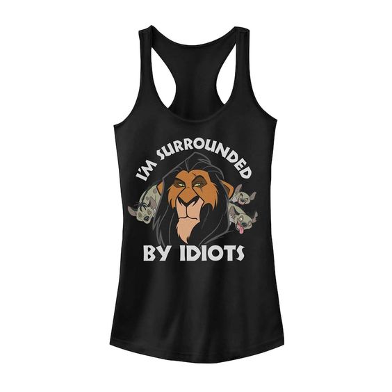 Juniors Lion King Surly Scar Surrounded Tank Top DV01