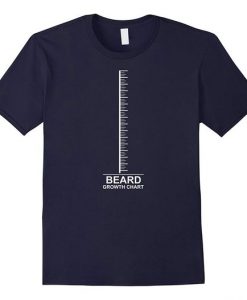 Mens Funny Beard Growth Guide For Beard Measuring Shirt DAN