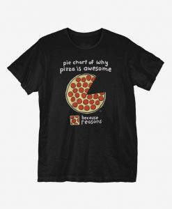 Pizza Pie Chart T-Shirt EC01