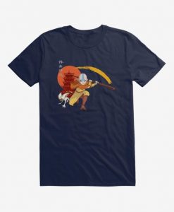 The Last Airbender Aang And Momo Kanji T-Shirt DV01