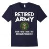 Army retired shirt DAN