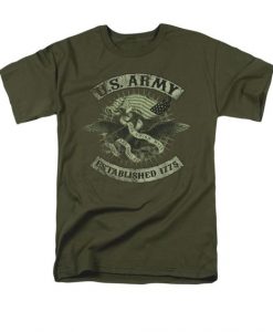 Army shirt union eagle olive t-shirt DAN