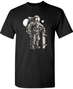 Astronaut Skater In Space With Skateboard T-Shirt DAN