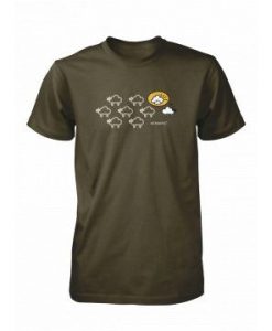 Black Sheep - Army Green Tee Shirts For Men DAN