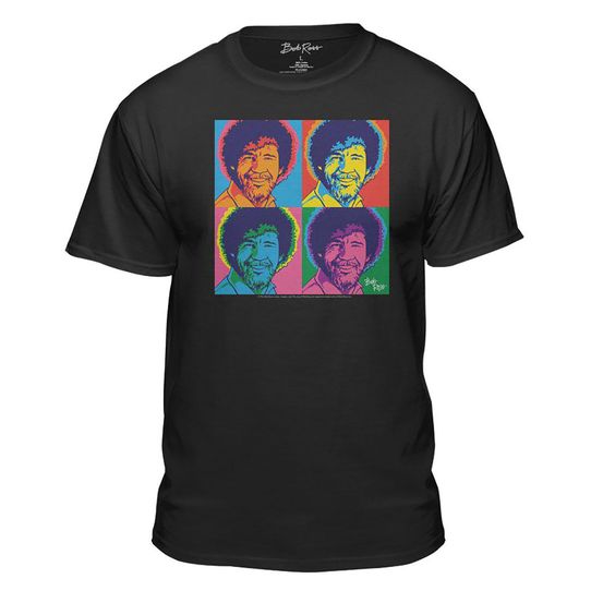 Bob Ross Colorful Faces T Shirt SR28