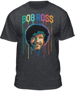 Bob Ross Paint Drip Graphic T-Shirt SR28