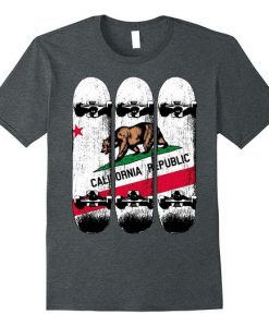 California Republic Skateboard T Shirt DAN