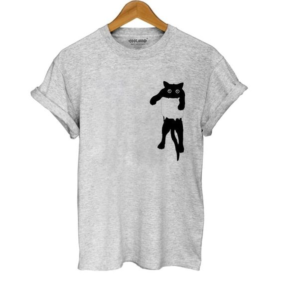 Cat Design Hipster T-shirt FD