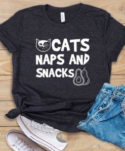 Cats Naps and Snacks T-Shirt EM01