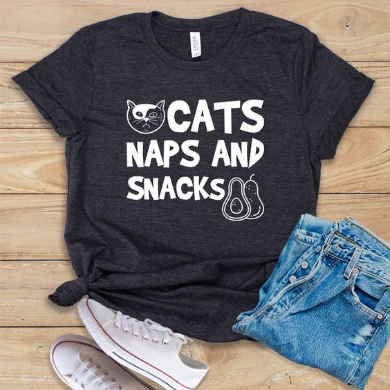 Cats Naps and Snacks T-Shirt EM01