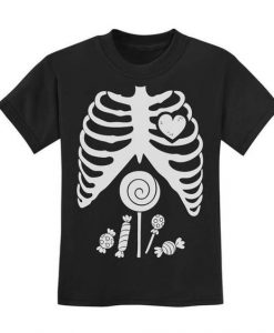 Children Skeleton Candy T-Shirt EL01