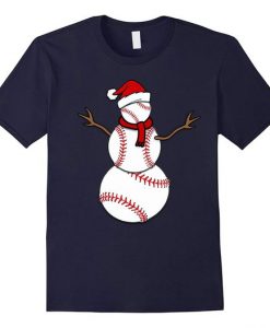 Christmas Baseball T Shirt SR01