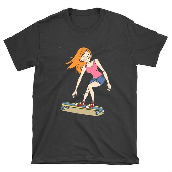 Cool Girl Longboard T-Shirt DAN