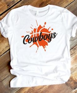 Cowboys svg Basketball T-Shirt AZ01