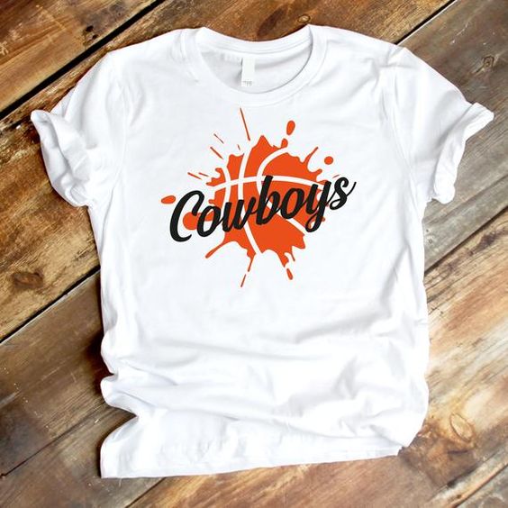Cowboys svg Basketball T-Shirt AZ01