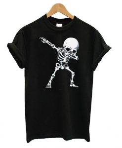 Dabbing Skeleton Halloween T shirt EL01