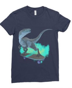 Dinosaur Skateboarding Youth T Shirt DAN