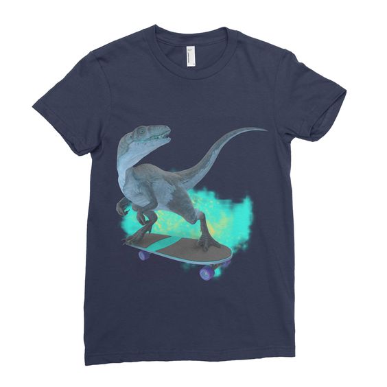 Dinosaur Skateboarding Youth T Shirt DAN