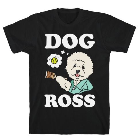 Dog Bob Ross T shirt SR28