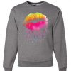 Dripping Neon Lips Sweatshirt FD01