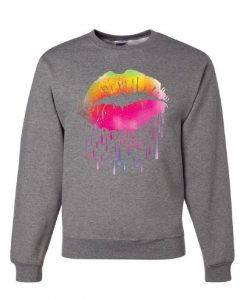 Dripping Neon Lips Sweatshirt FD01