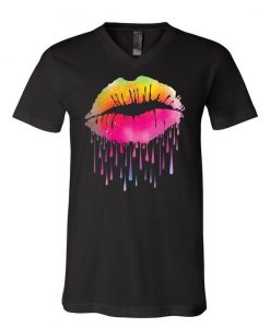 Dripping Neon Lips T-shirt FD01