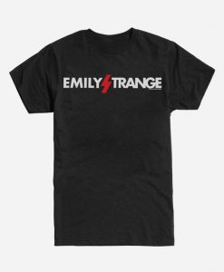 Emily The Strange Lightning Bolt Black T-Shirt DAN