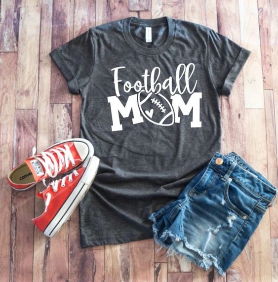 Football Mom Design T-Shirt DAN