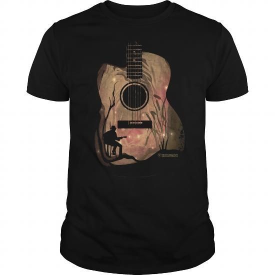 Guitar Black T-Shirt VL01