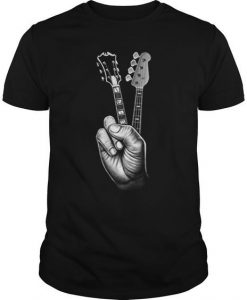 Guitar Shirtguitar Finger T-shirt AI01
