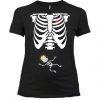 Halloween Pregnancy Skeleton T-Shirt EL01