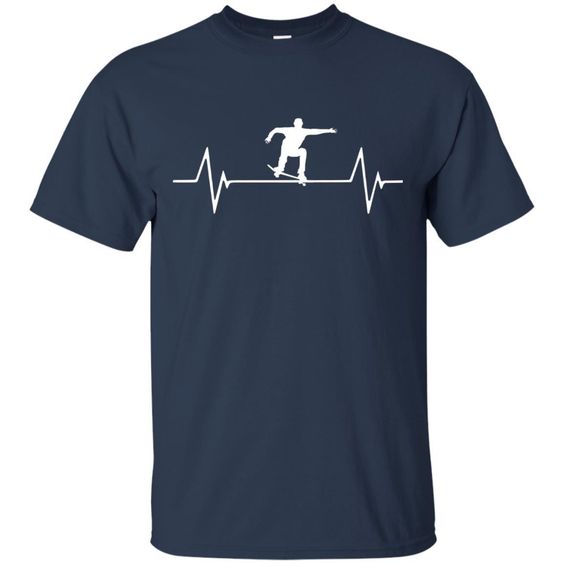 Heartbeat Skateboard Deck T-Shirt DAN
