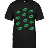 Hot Green Kiss Lips T-shirt FD01