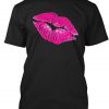 Hot Pink Lips Kiss T-shirt FD01