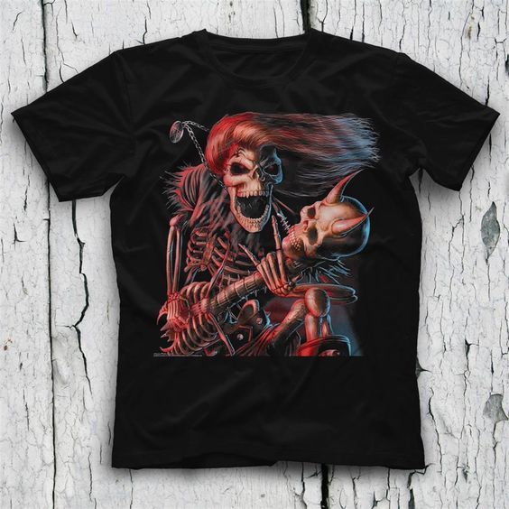 Iron Maiden Black Design T Shirt SR31