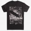 Led Zeppelin Zoso Blimp Distressed Print T-Shirt DAN