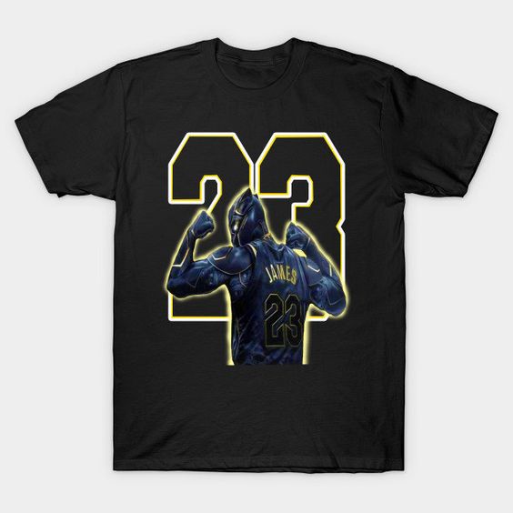 Marvel's Black Lebron James Mash Up T-Shirt EL01