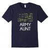 Mens Army Aunt Shirt Black-Samdetee T-Shirt DAN