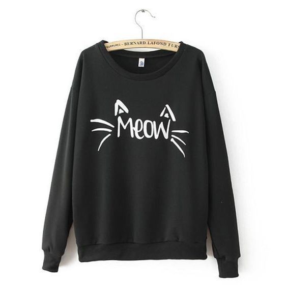 Meow Cat Sweatshirt FD