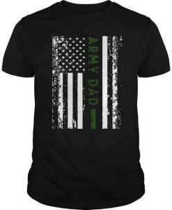 Military United States Proud Army Dad Flag T Shirts T Shirt DAN