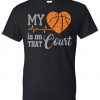 My Heart is on That Court Tee T-Shirt AZ01