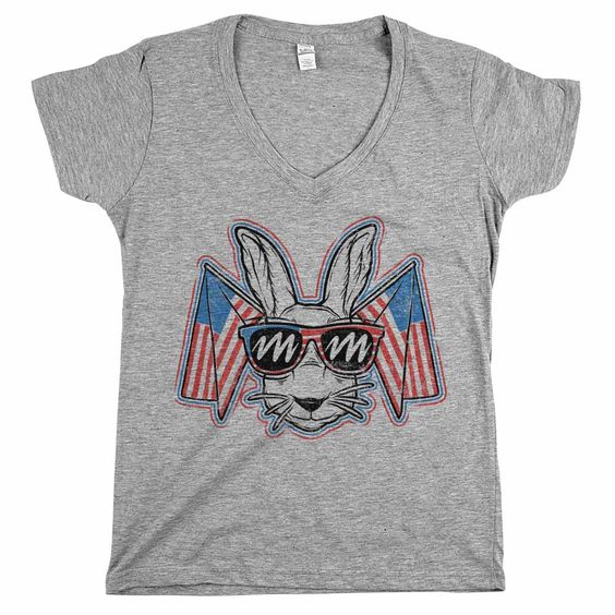 Patriotic Rabbit T-shirt FD01