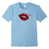 Red Kissing Lips Tshirt FD01