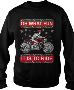 Ride Motorcyclist Christmas Sweatshirt SR01